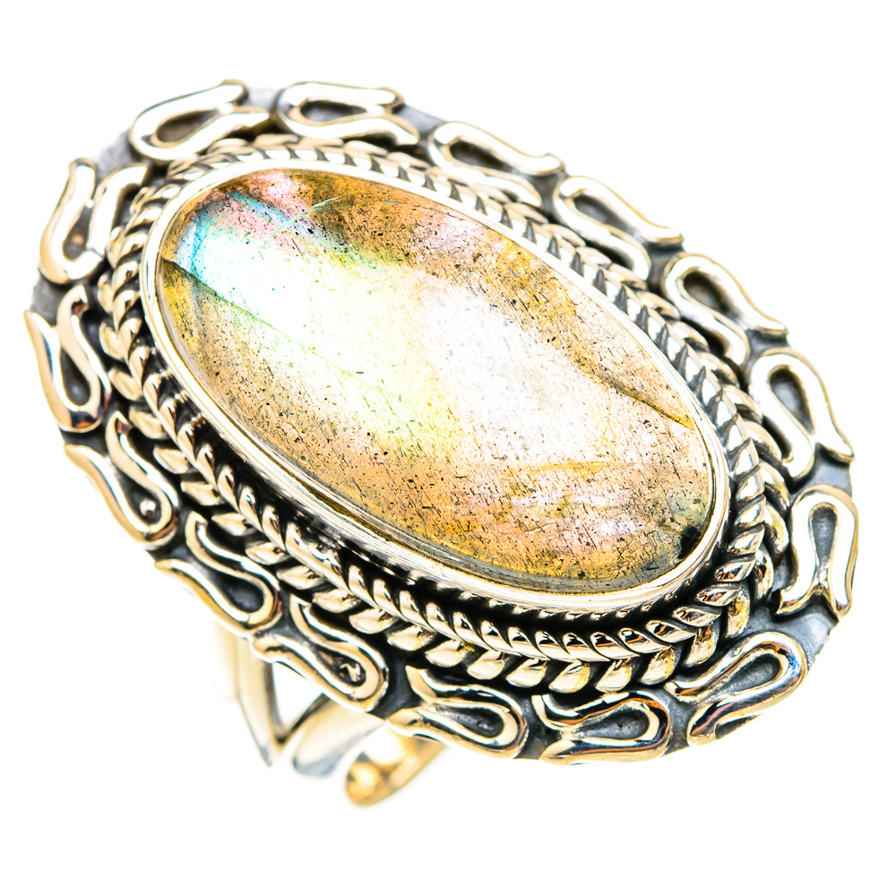 Labradorite Rings handcrafted by Ana Silver Co - RING119661 - Photo 2