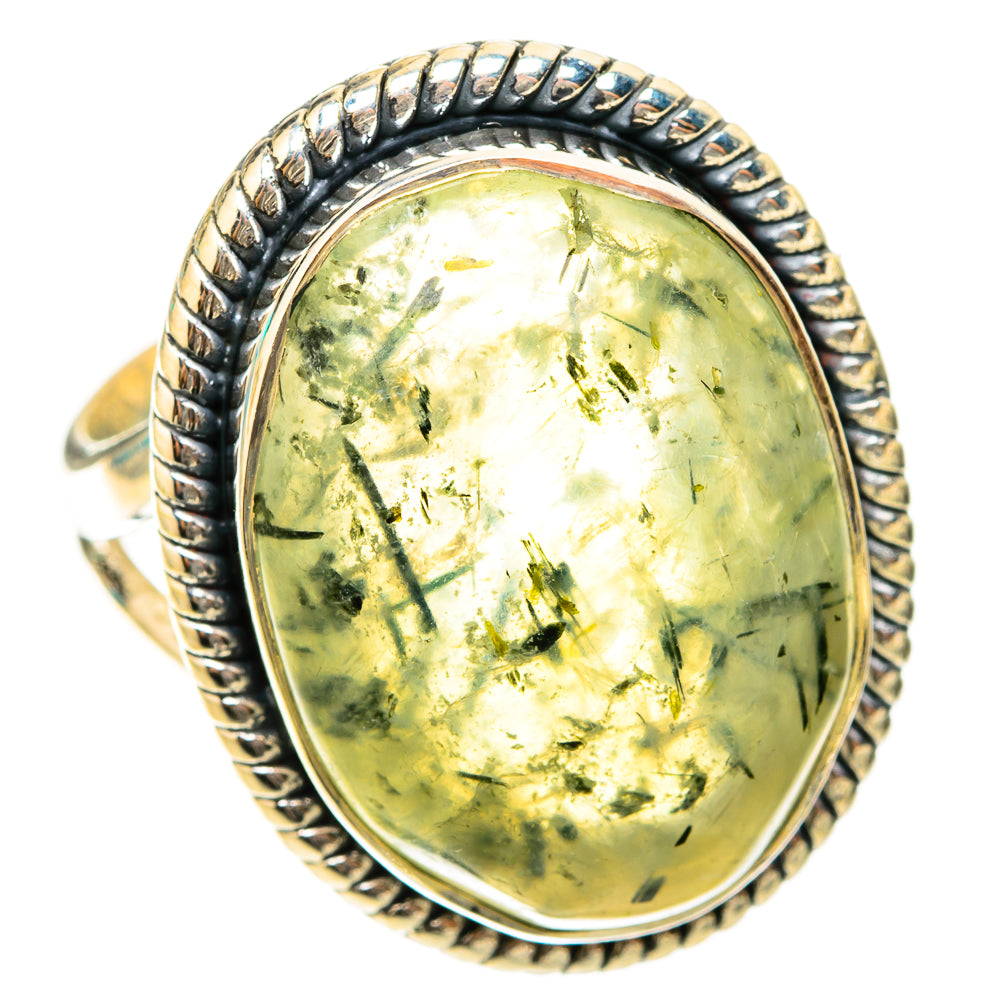 Prehnite Rings handcrafted by Ana Silver Co - RING119786 - Photo 2