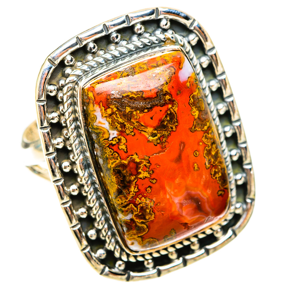 Moroccan Agate Rings handcrafted by Ana Silver Co - RING119790 - Photo 2