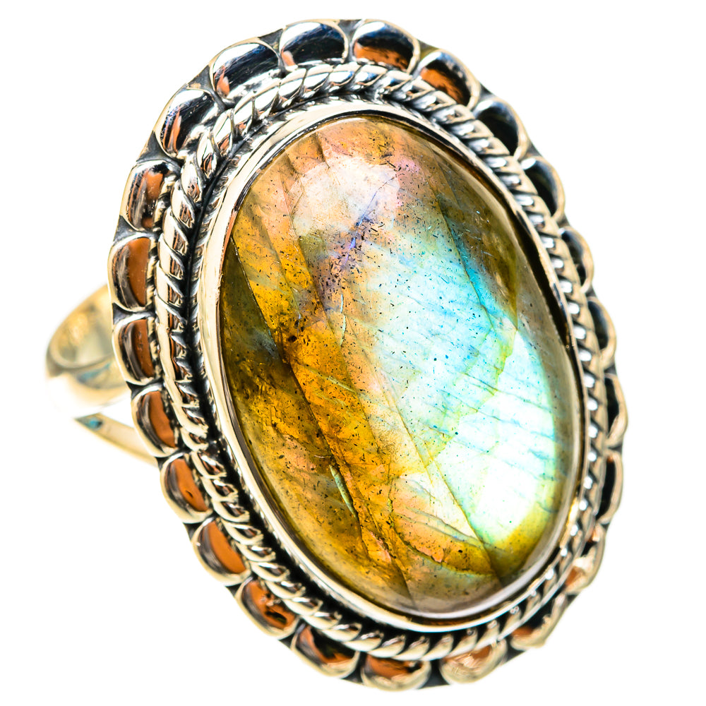 Labradorite Rings handcrafted by Ana Silver Co - RING119806 - Photo 2