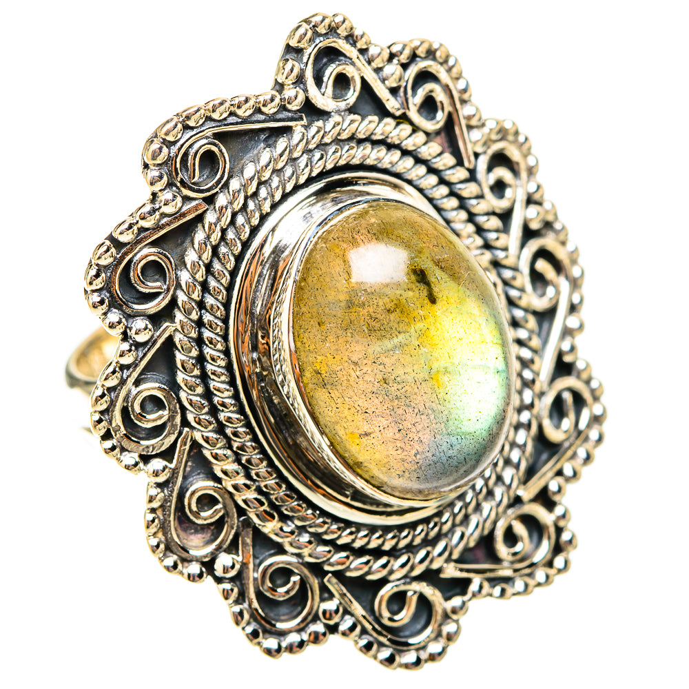 Labradorite Rings handcrafted by Ana Silver Co - RING119807 - Photo 2