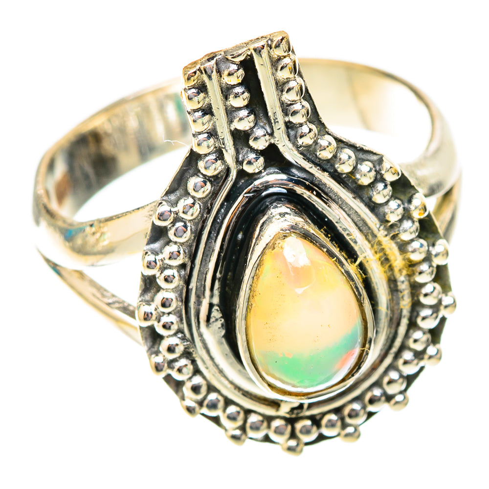 Ethiopian Opal Rings handcrafted by Ana Silver Co - RING119838 - Photo 2