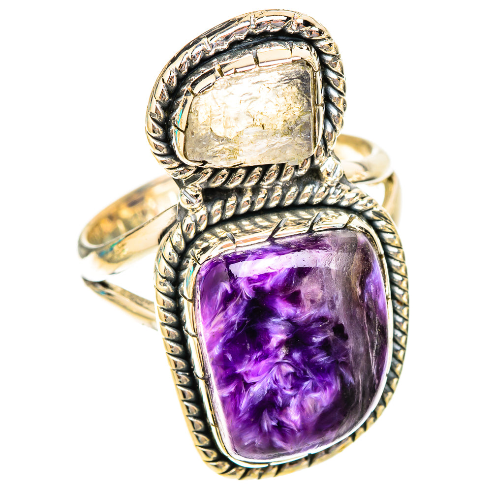 Charoite Rings handcrafted by Ana Silver Co - RING119920 - Photo 2