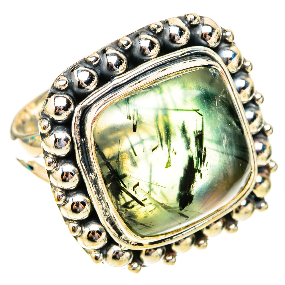 Prehnite Rings handcrafted by Ana Silver Co - RING119936 - Photo 2