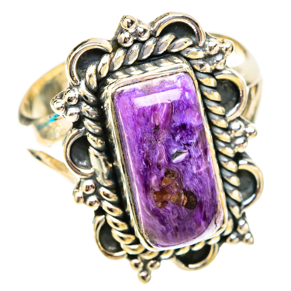 Charoite Rings handcrafted by Ana Silver Co - RING119948 - Photo 2