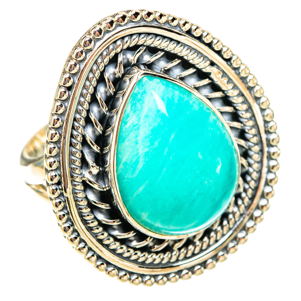 Amazonite Rings handcrafted by Ana Silver Co - RING119969 - Photo 2