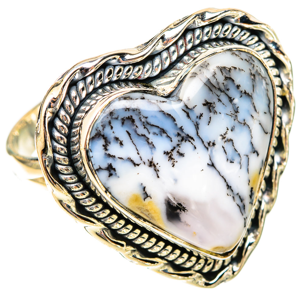 Dendritic Opal Rings handcrafted by Ana Silver Co - RING120003 - Photo 2