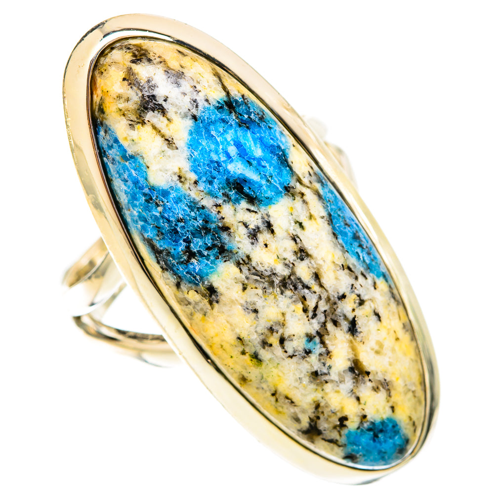 K2 Blue Azurite Rings handcrafted by Ana Silver Co - RING120018 - Photo 2