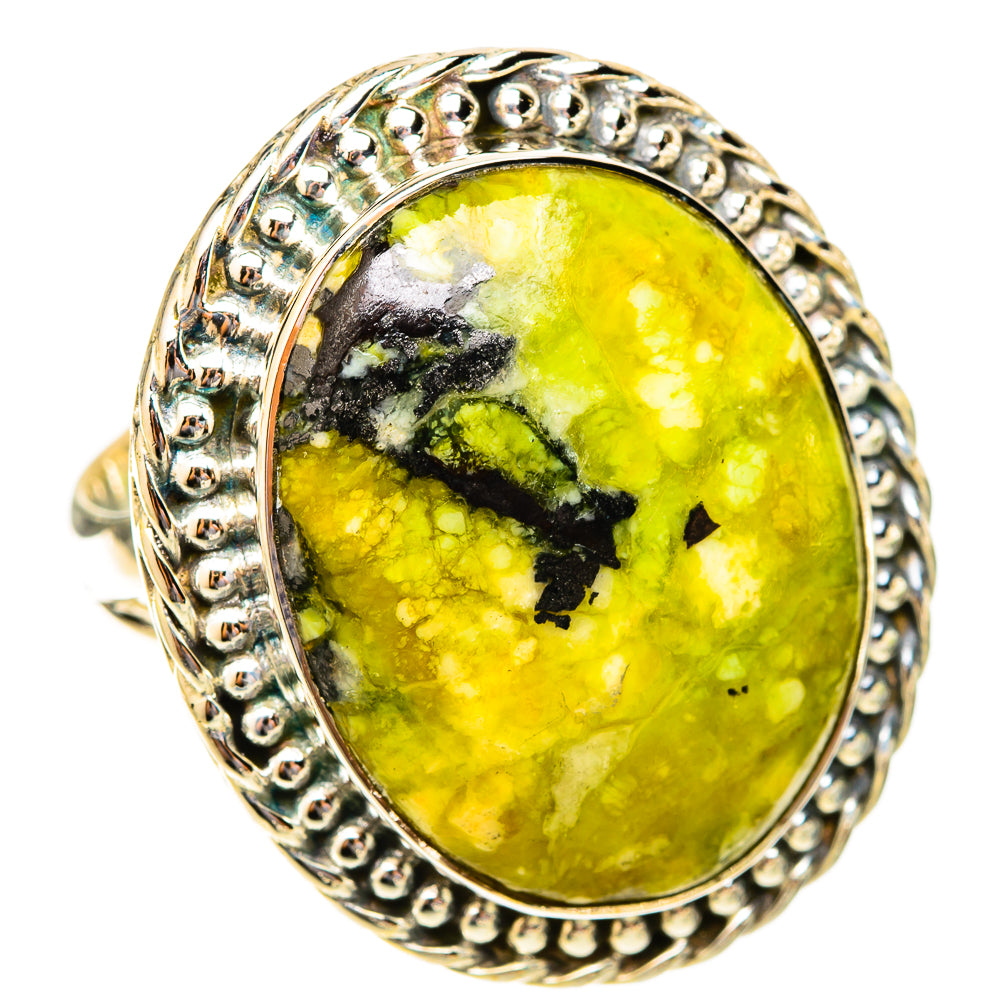 Lizardite Rings handcrafted by Ana Silver Co - RING120024 - Photo 2