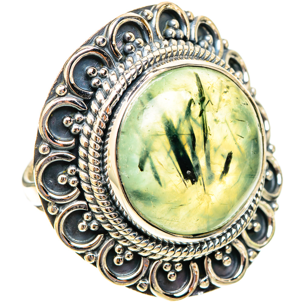 Prehnite Rings handcrafted by Ana Silver Co - RING120025 - Photo 2
