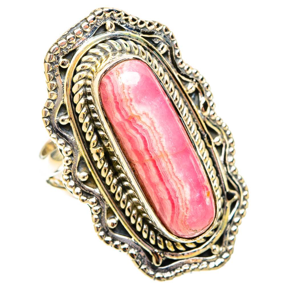 Rhodochrosite Rings handcrafted by Ana Silver Co - RING120095 - Photo 2
