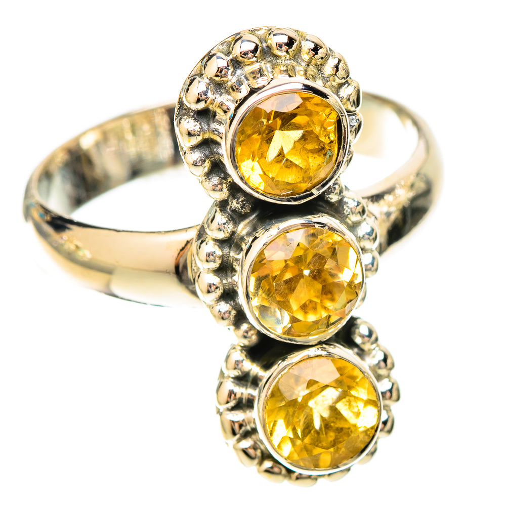 Citrine Rings handcrafted by Ana Silver Co - RING120123 - Photo 2