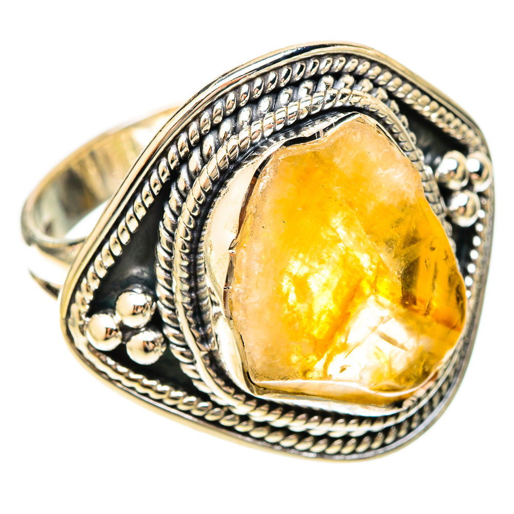 Citrine Rings handcrafted by Ana Silver Co - RING120124 - Photo 2