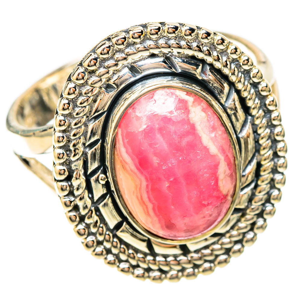 Rhodochrosite Rings handcrafted by Ana Silver Co - RING120127 - Photo 2