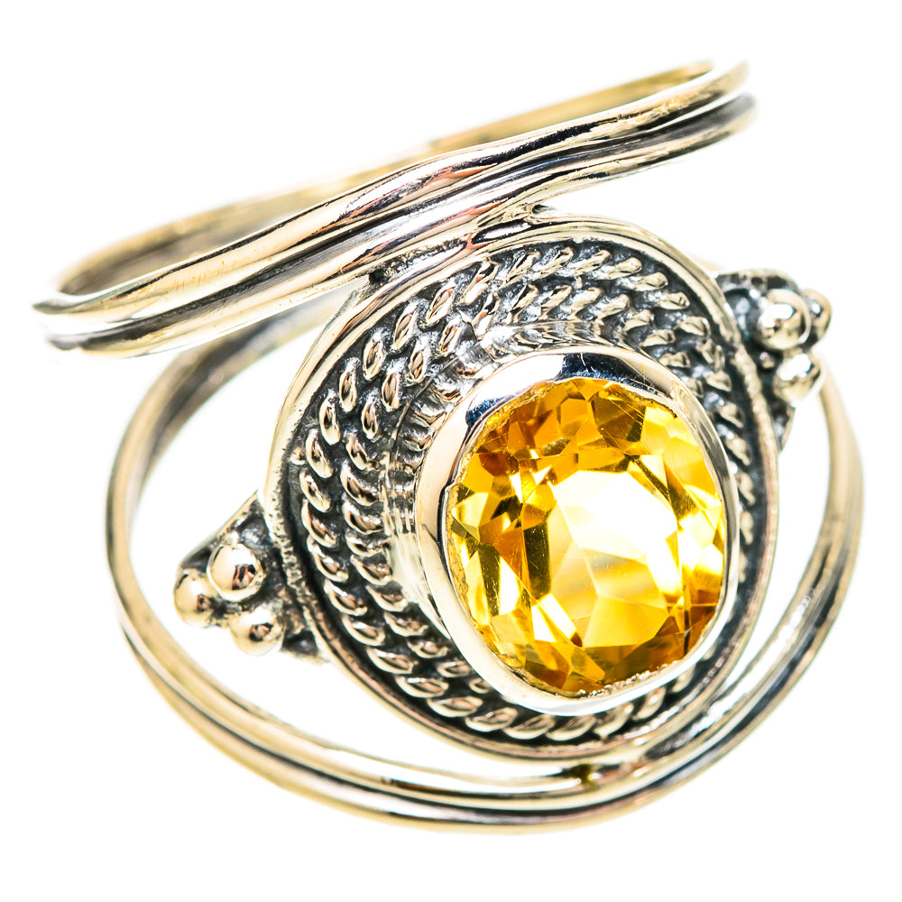 Citrine Rings handcrafted by Ana Silver Co - RING120157 - Photo 2