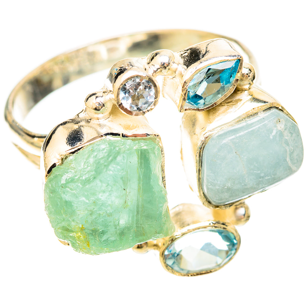 Aquamarine Rings handcrafted by Ana Silver Co - RING120177 - Photo 2