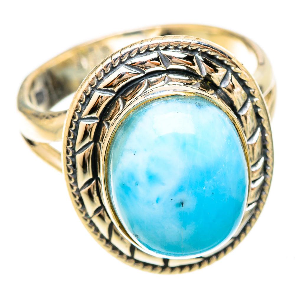 Larimar Rings handcrafted by Ana Silver Co - RING120178 - Photo 2