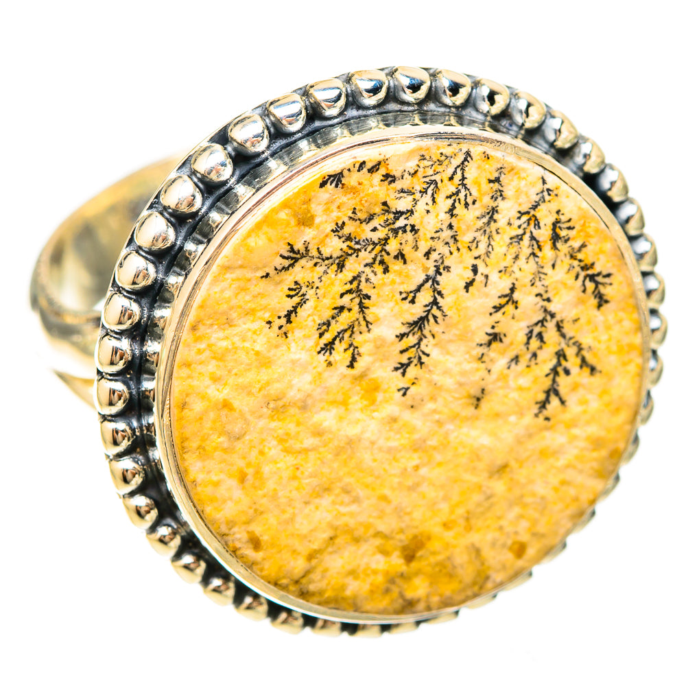 Germany Psilomelane Dendrite Rings handcrafted by Ana Silver Co - RING120186 - Photo 2