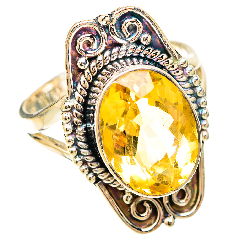 Citrine Rings handcrafted by Ana Silver Co - RING120189 - Photo 2