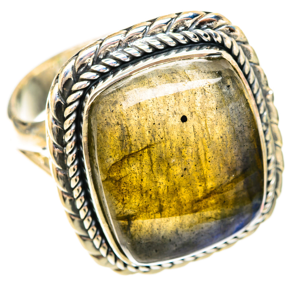 Labradorite Rings handcrafted by Ana Silver Co - RING120208 - Photo 2