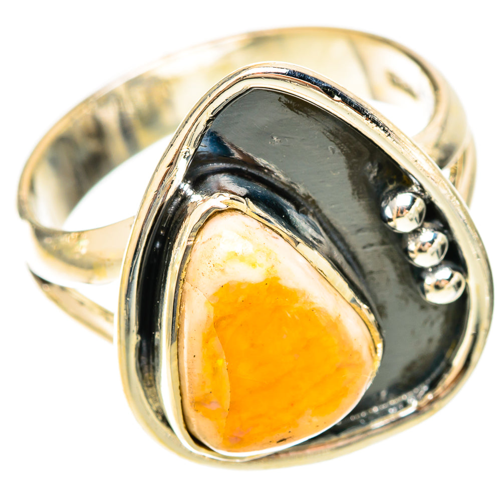 Mexican Fire Opal Rings handcrafted by Ana Silver Co - RING120237 - Photo 2