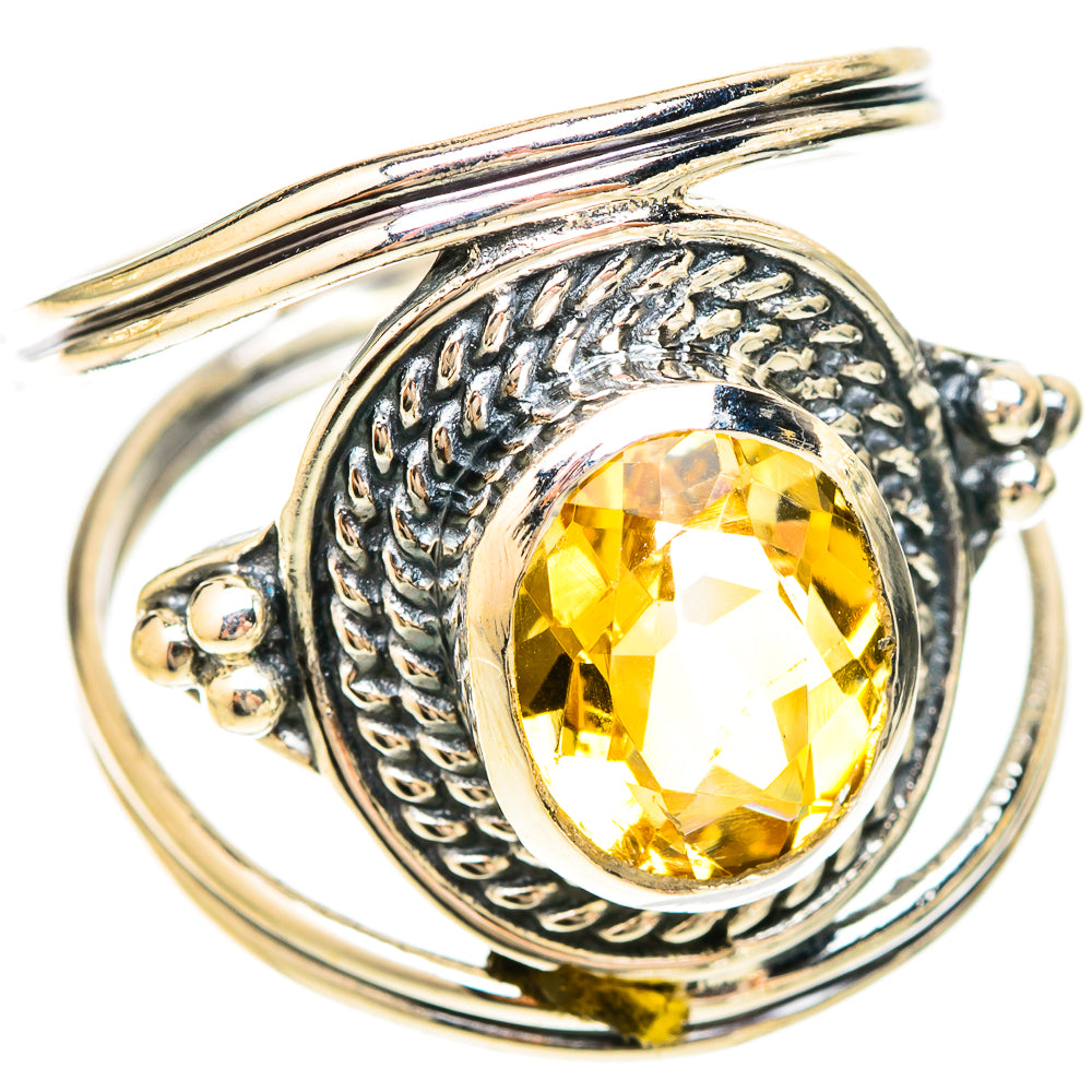 Citrine Rings handcrafted by Ana Silver Co - RING120256 - Photo 2