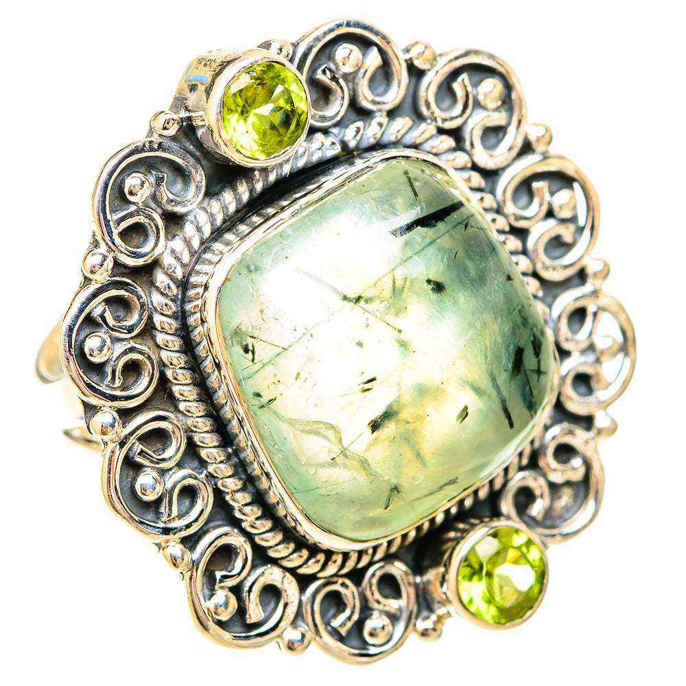 Prehnite Rings handcrafted by Ana Silver Co - RING120284 - Photo 2