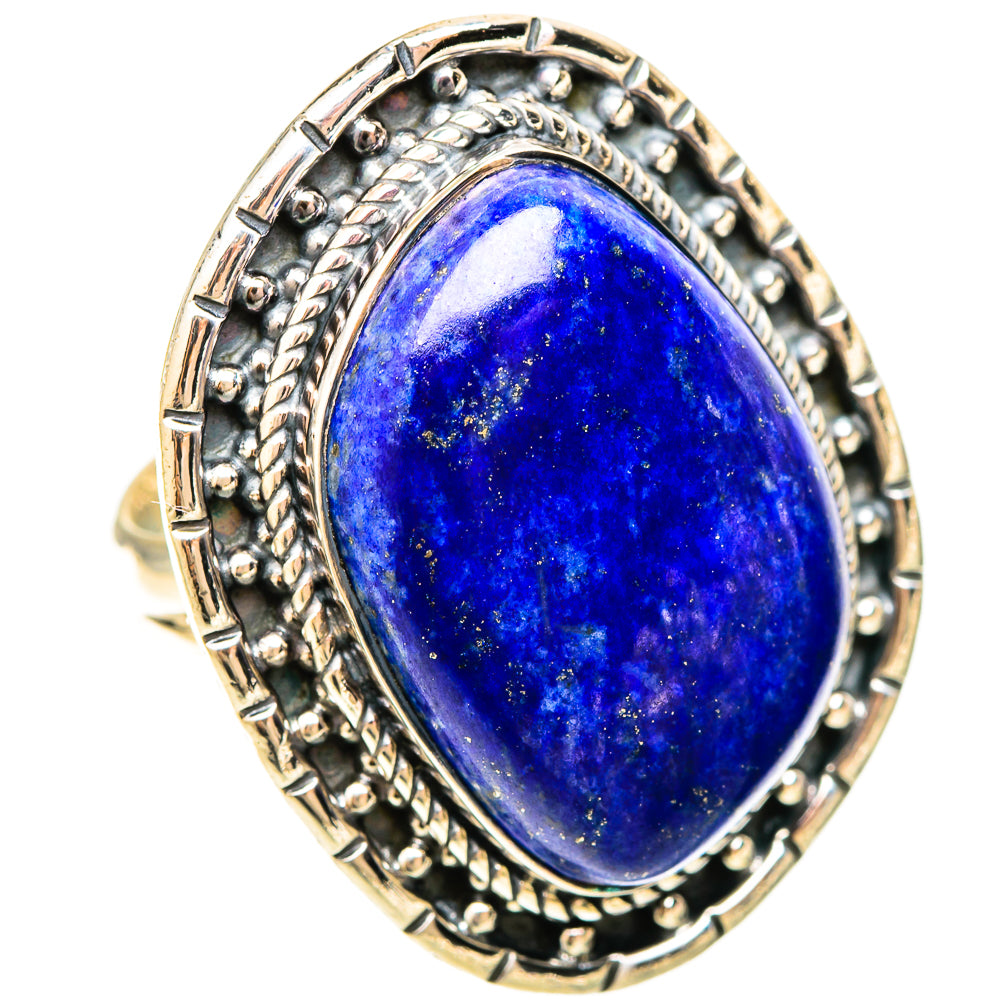 Lapis Lazuli Rings handcrafted by Ana Silver Co - RING120332 - Photo 2