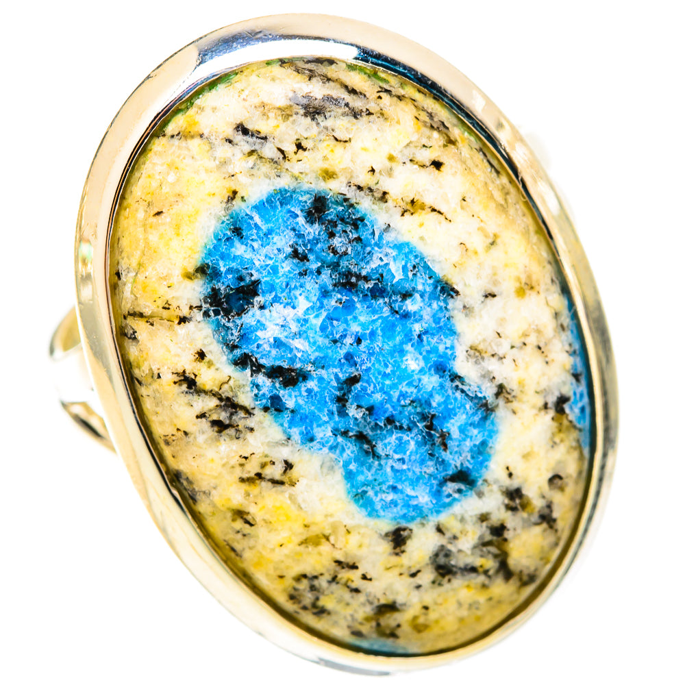 K2 Blue Azurite Rings handcrafted by Ana Silver Co - RING120334 - Photo 2