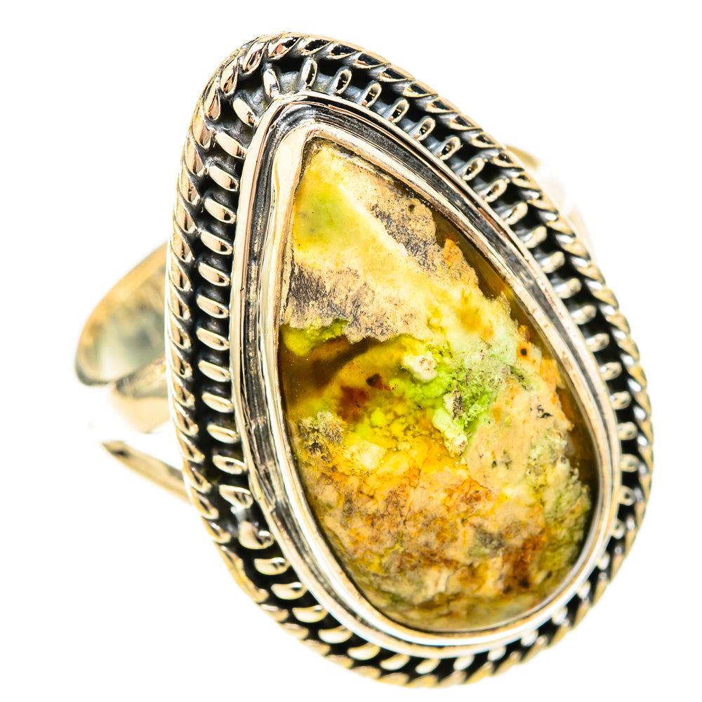 Plume Agate Rings handcrafted by Ana Silver Co - RING120336 - Photo 2