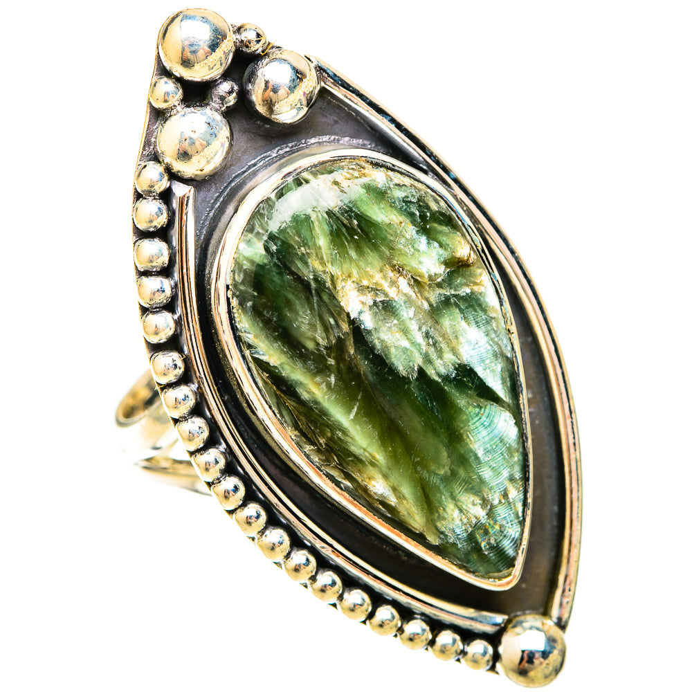 Seraphinite Rings handcrafted by Ana Silver Co - RING120339 - Photo 2