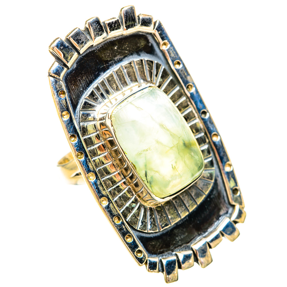 Prehnite Rings handcrafted by Ana Silver Co - RING120345 - Photo 2
