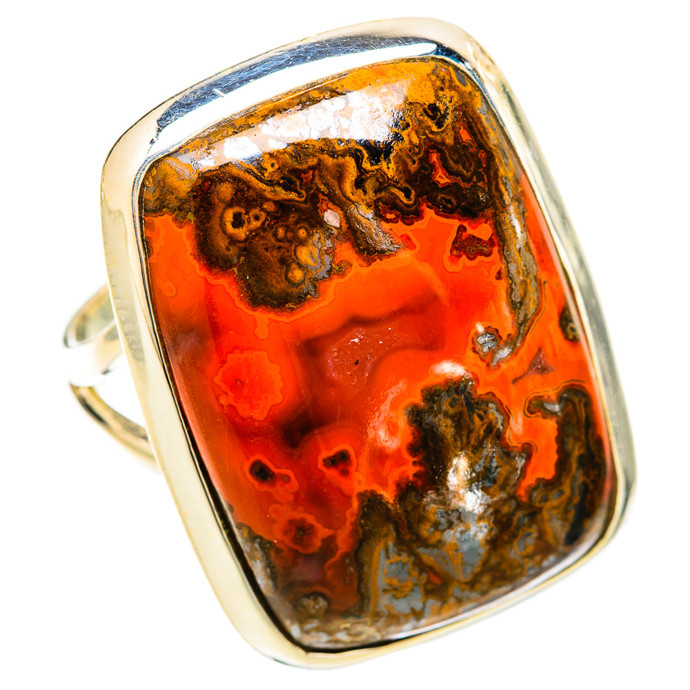 Moroccan Agate Rings handcrafted by Ana Silver Co - RING120348 - Photo 2