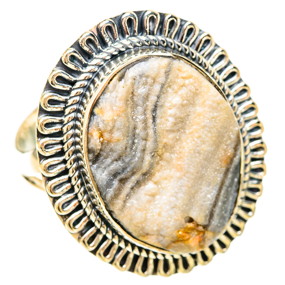 Desert Druzy Rings handcrafted by Ana Silver Co - RING120374 - Photo 2