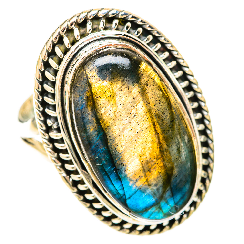 Labradorite Rings handcrafted by Ana Silver Co - RING120377 - Photo 2
