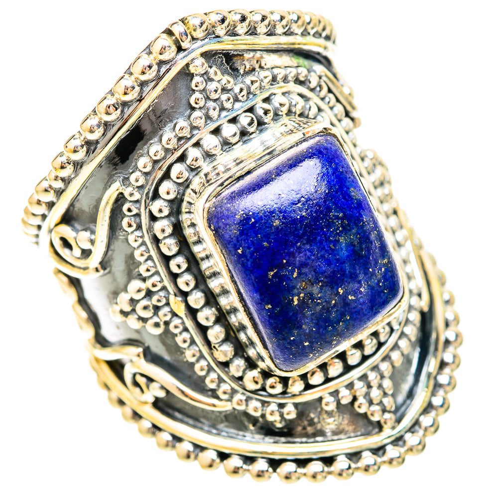 Lapis Lazuli Rings handcrafted by Ana Silver Co - RING120380 - Photo 2