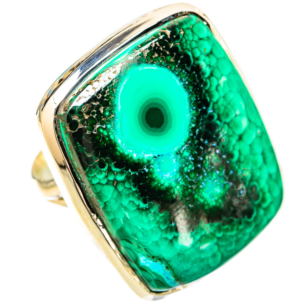 Malachite Rings handcrafted by Ana Silver Co - RING120385 - Photo 2