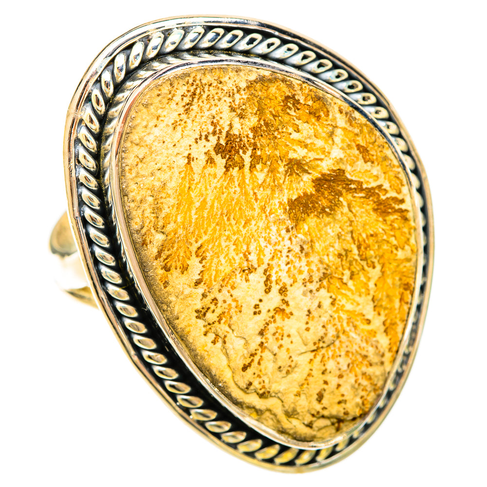 Germany Psilomelane Dendrite Rings handcrafted by Ana Silver Co - RING120392 - Photo 2