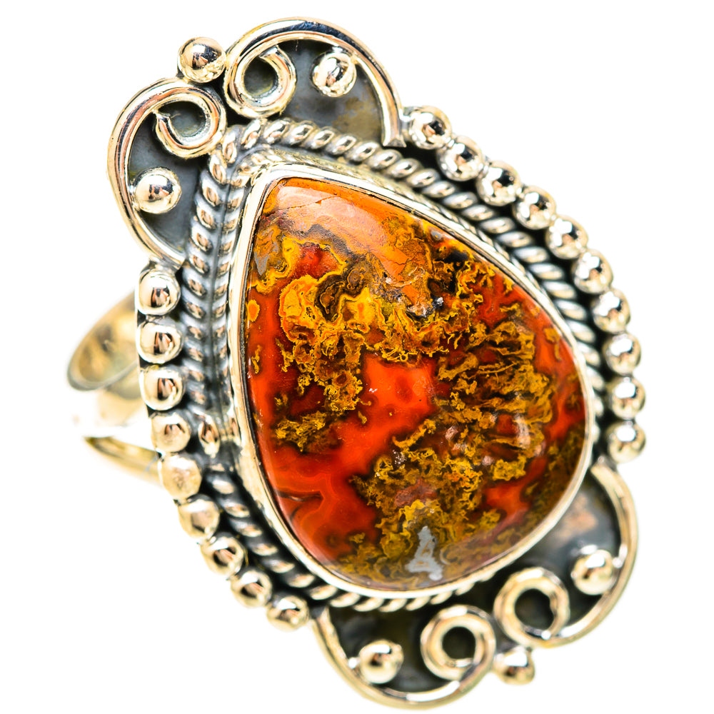 Moroccan Agate Rings handcrafted by Ana Silver Co - RING120393 - Photo 2