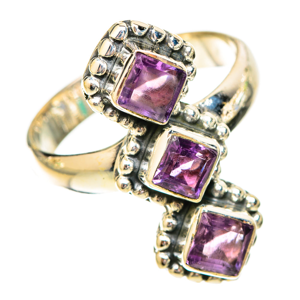 Amethyst Rings handcrafted by Ana Silver Co - RING120448 - Photo 2