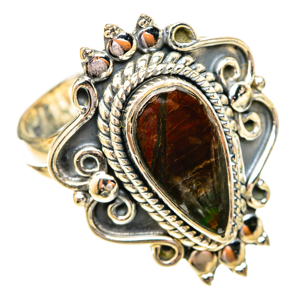 Ammolite Rings handcrafted by Ana Silver Co - RING120495 - Photo 2