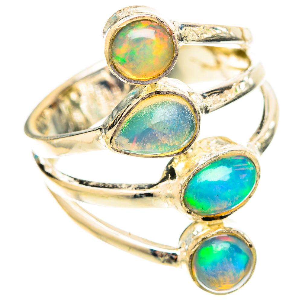 Ethiopian Opal Rings handcrafted by Ana Silver Co - RING120497 - Photo 2