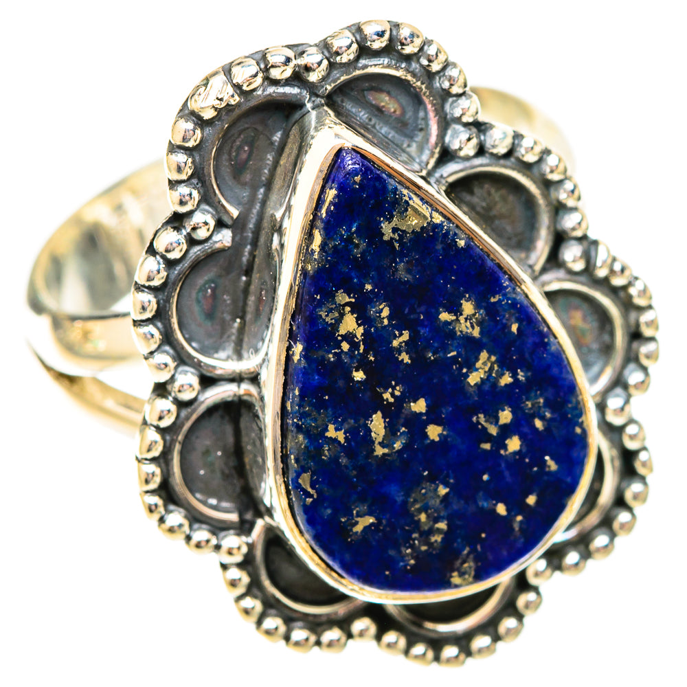 Lapis Lazuli Rings handcrafted by Ana Silver Co - RING120504 - Photo 2