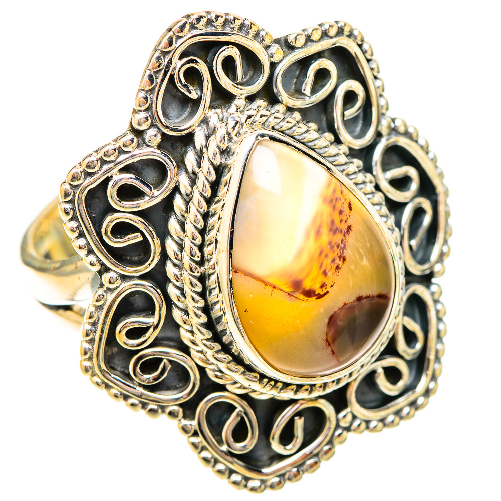 Montana Agate Rings handcrafted by Ana Silver Co - RING120512 - Photo 2