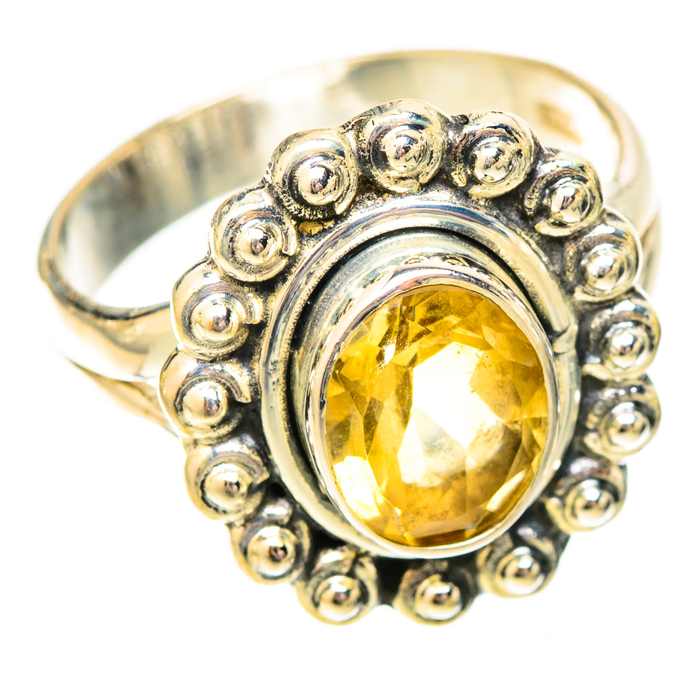 Citrine Rings handcrafted by Ana Silver Co - RING120515 - Photo 2