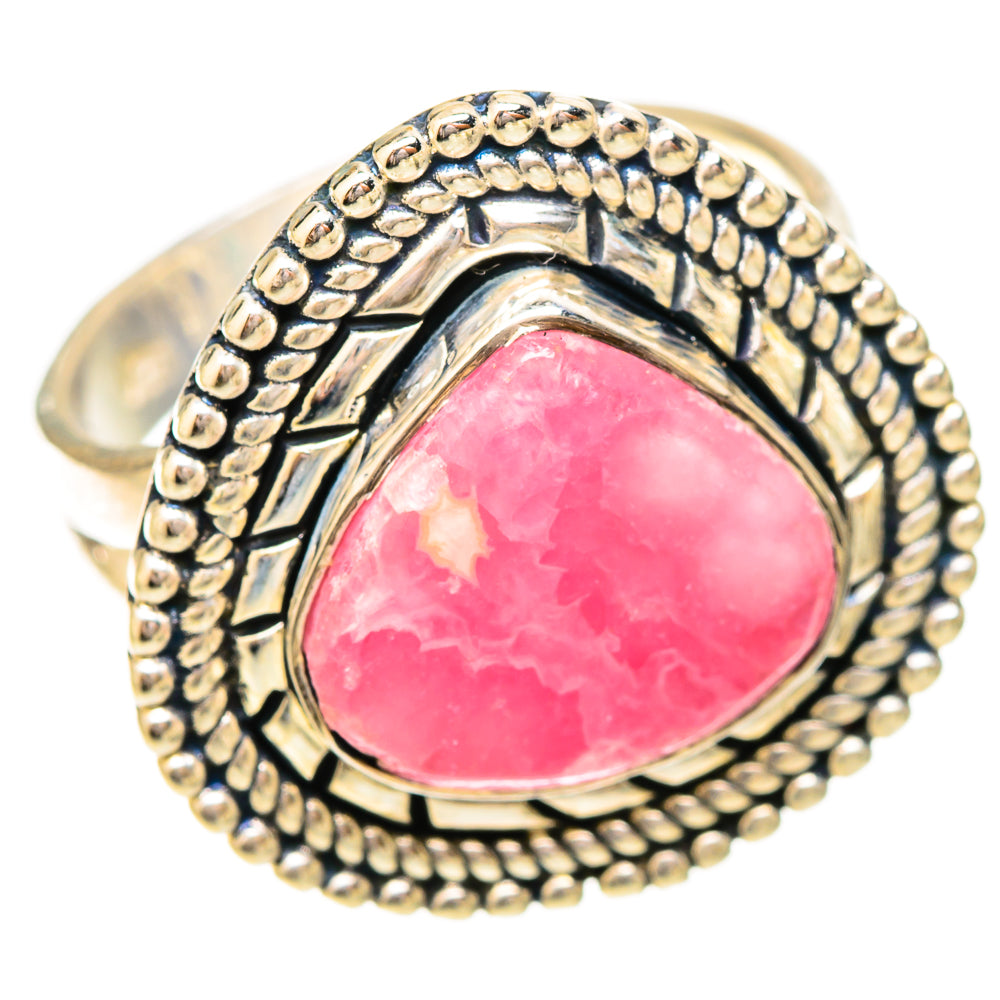 Rhodochrosite Rings handcrafted by Ana Silver Co - RING120517 - Photo 2
