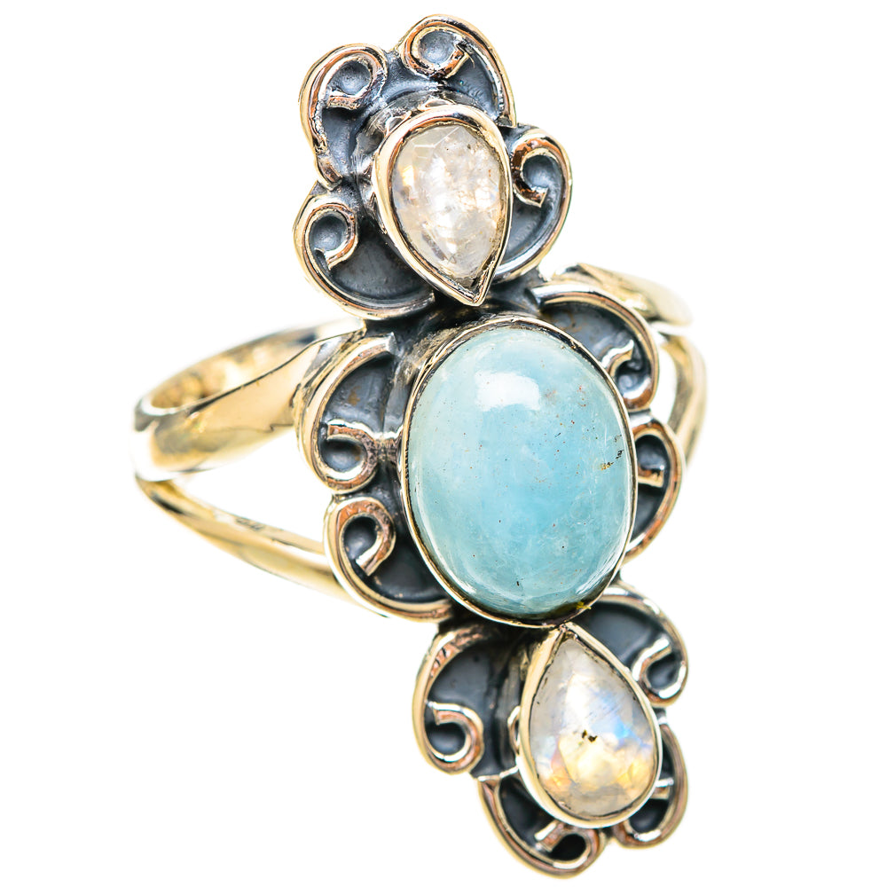 Aquamarine Rings handcrafted by Ana Silver Co - RING120535 - Photo 2