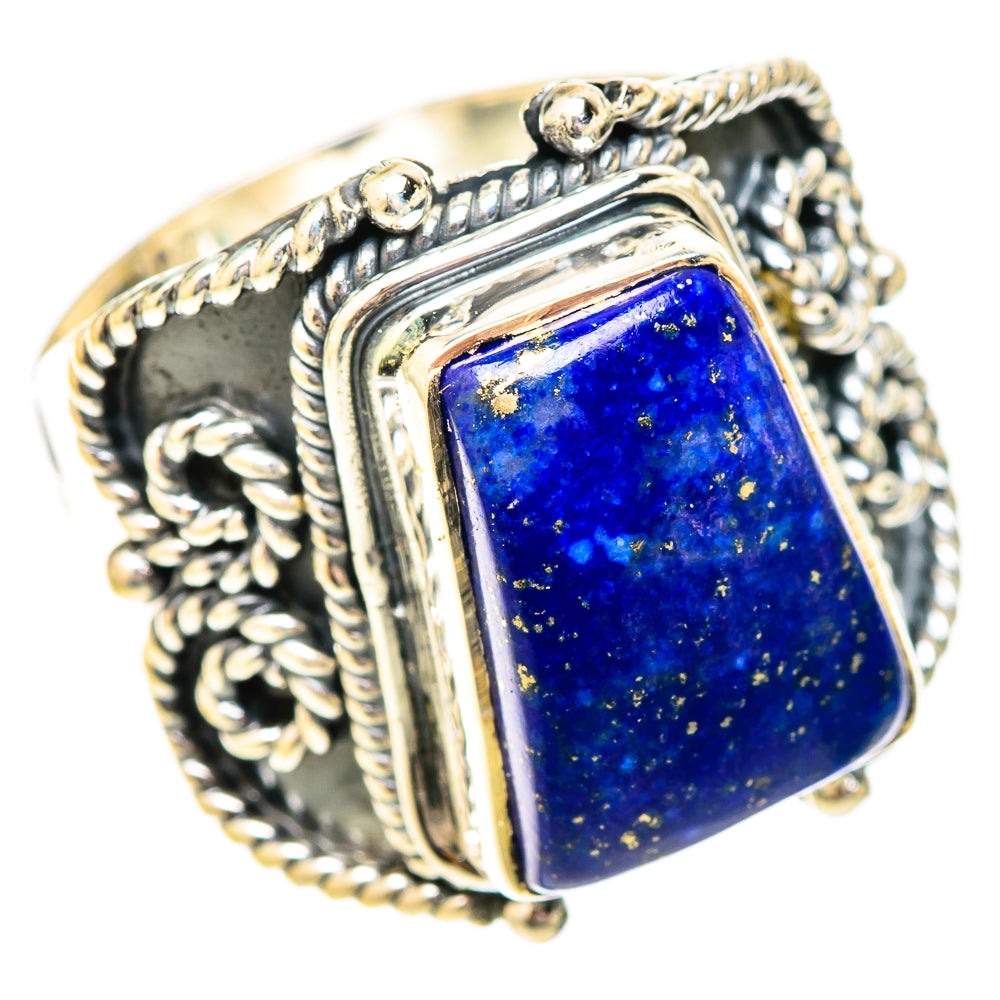 Lapis Lazuli Rings handcrafted by Ana Silver Co - RING120570 - Photo 2