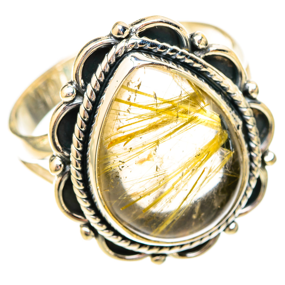 Rutilated Quartz Rings handcrafted by Ana Silver Co - RING120591 - Photo 2