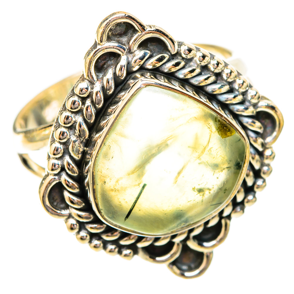 Prehnite Rings handcrafted by Ana Silver Co - RING120608 - Photo 2